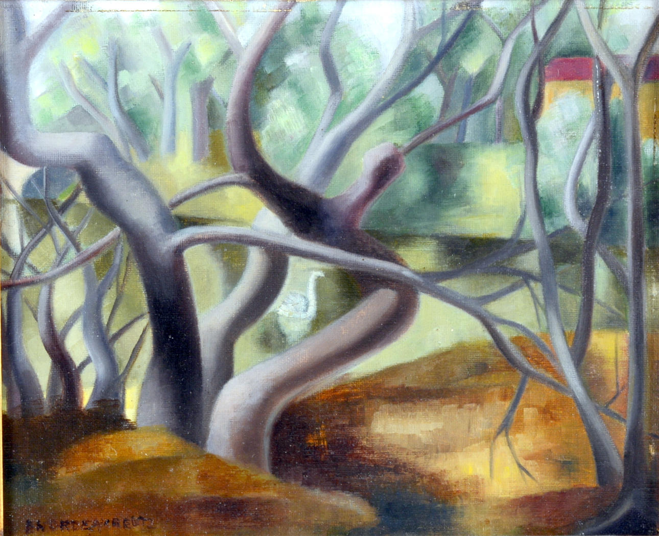 BRITA NORDENCREUTZ. Olja på pannå.