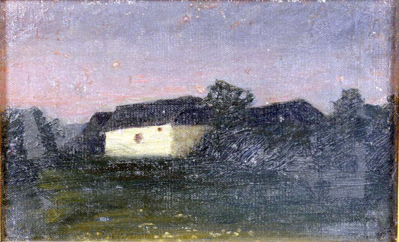 AUGUST JOHNSON. Olja på pannå.