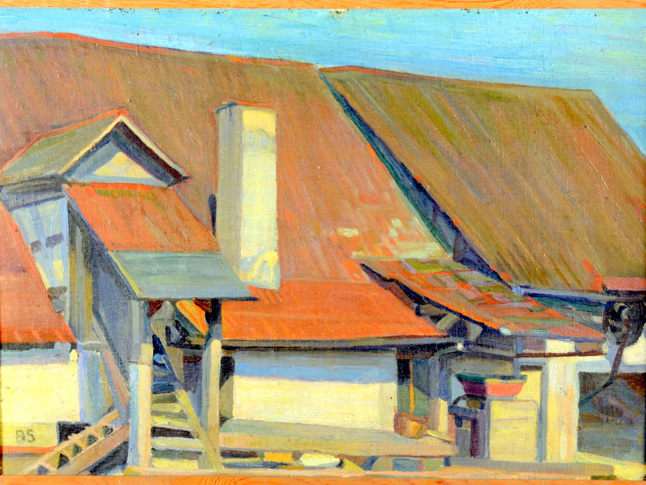 BIRGER SIMONSSON. Olja på duk.