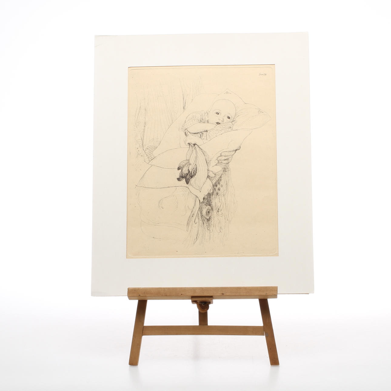 CARL LARSSON. etsning, Gunlög.