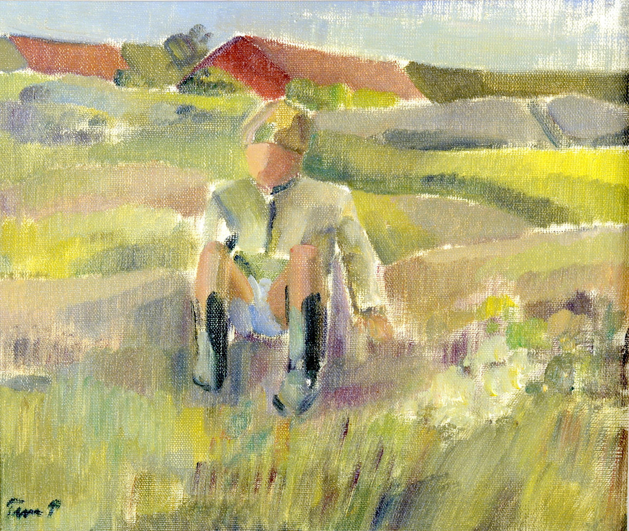 TURE PETTERSSON. Olja på duk.