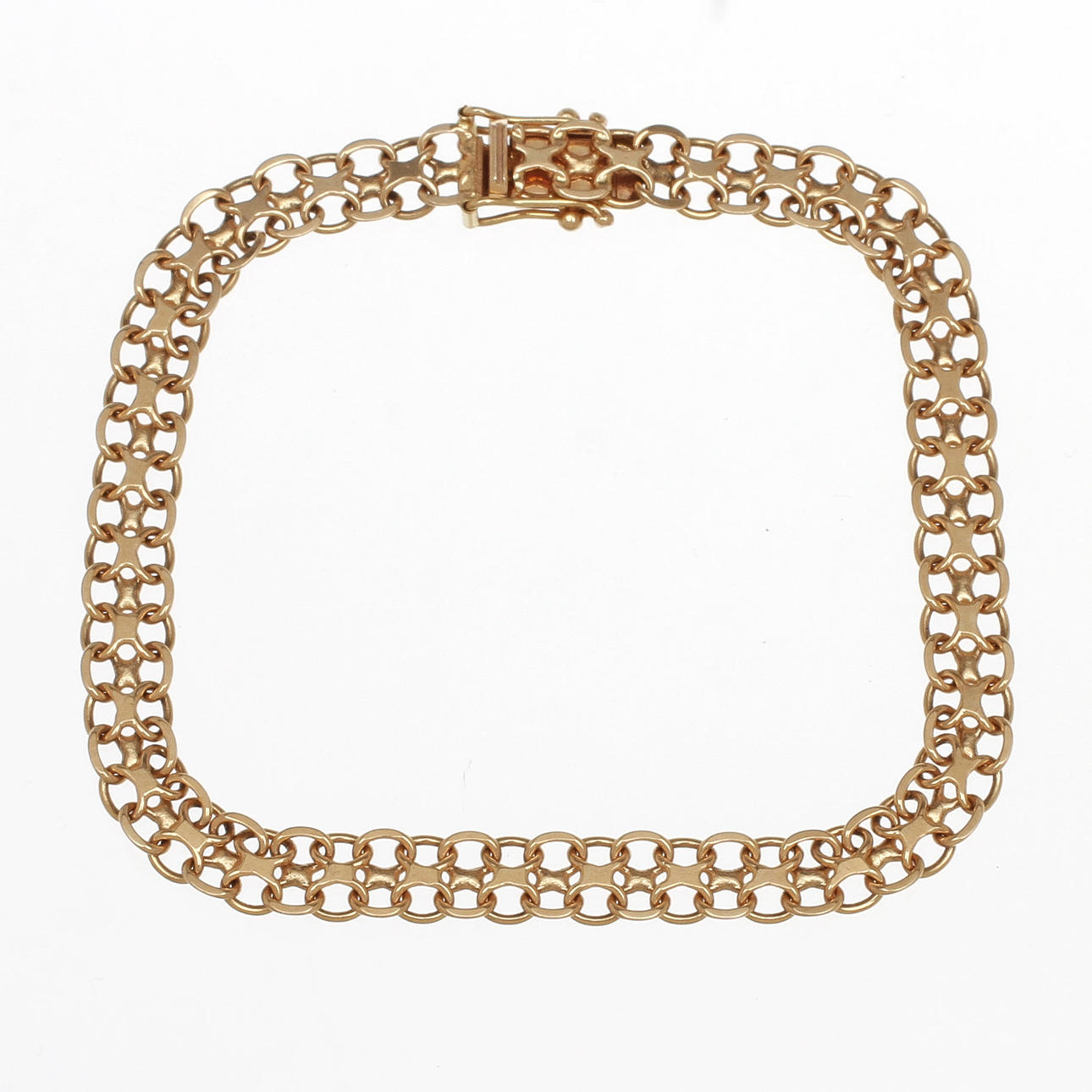 ARMLÄNK, 18K rödguld. Vikt 8,3g.