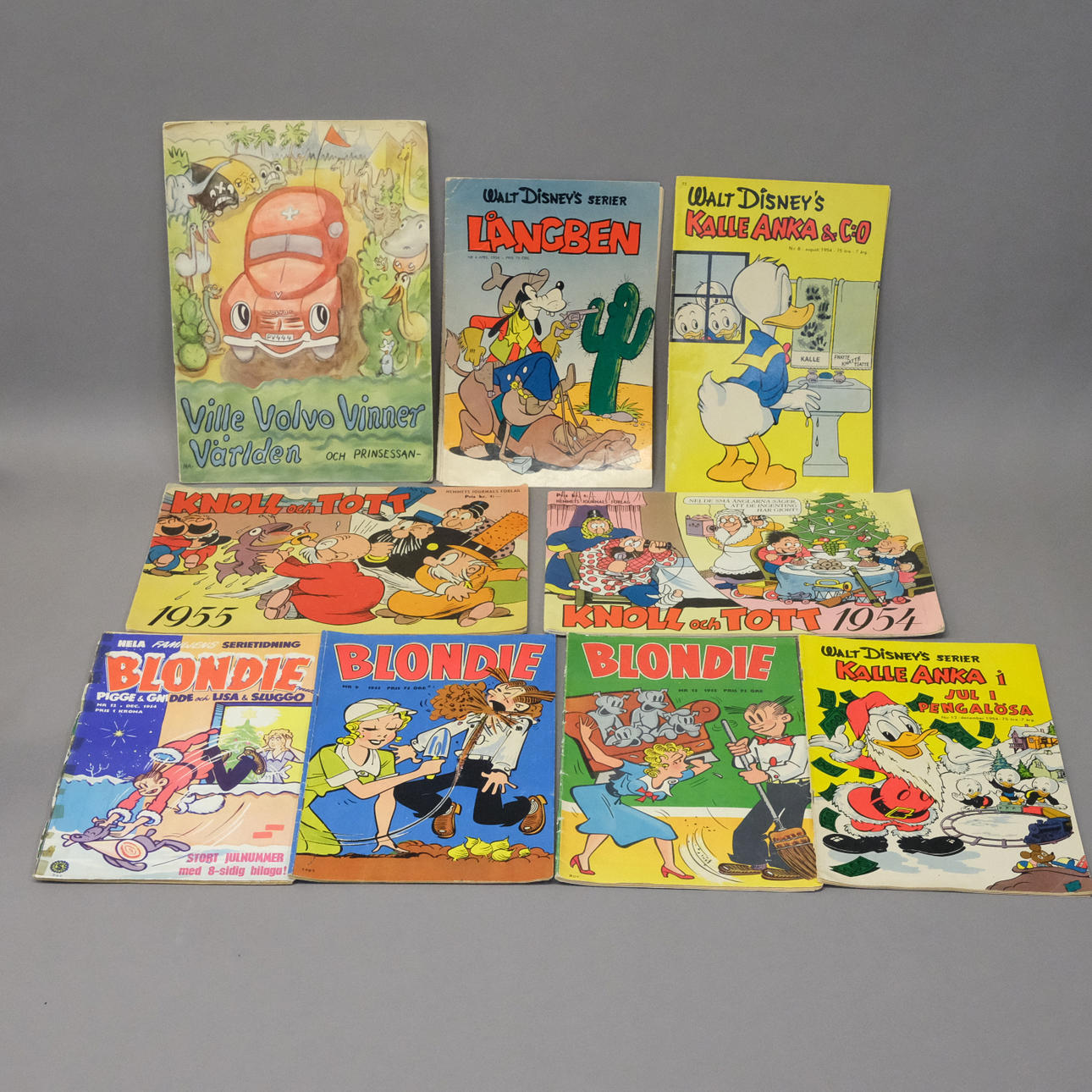 81 PIECES SERIES NEWSPAPERS, 1950s.