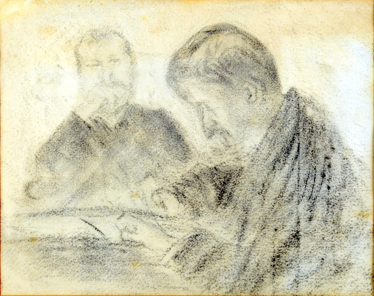 HELMER OSSLUND. Blyertsteckning.