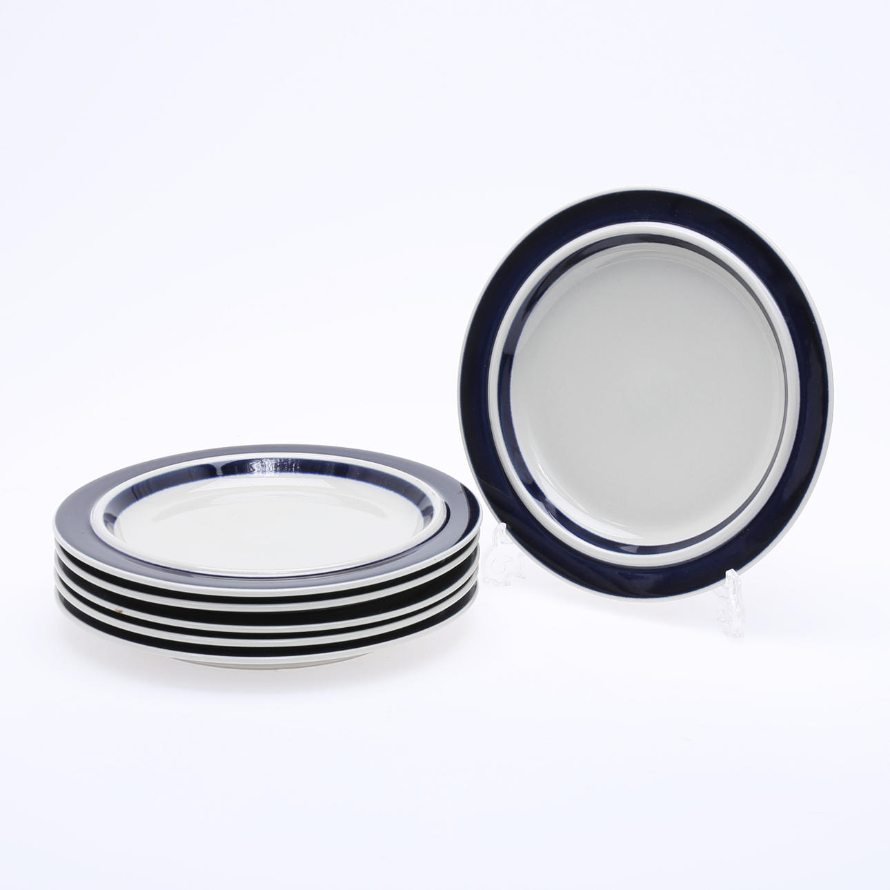 ULLA PROCOPÉ. Plates, 6 pcs, "Anemone" Arabia, Finland.