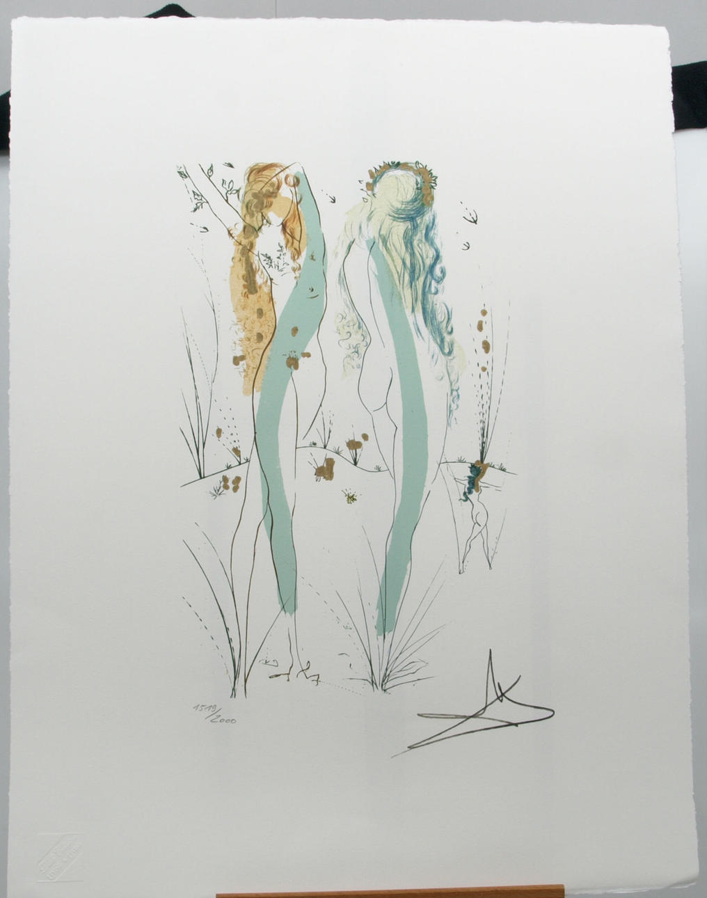 SALVADOR DALI. Litografi, numrerad 1519/2000, signerad i trycket.