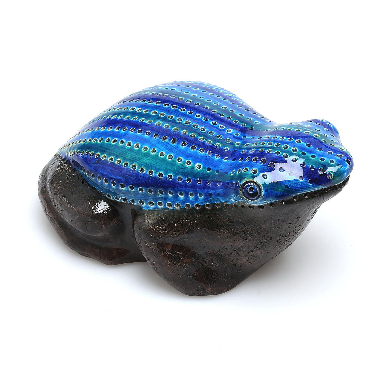 Figur, Frosch, Keramik, 1900.