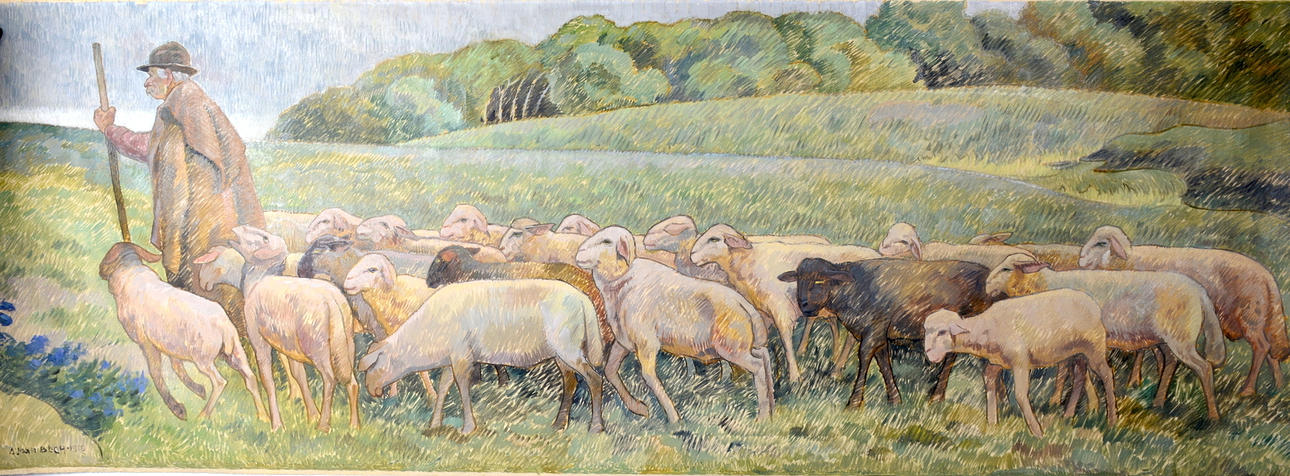 ALMAR BECH. Olja på duk.