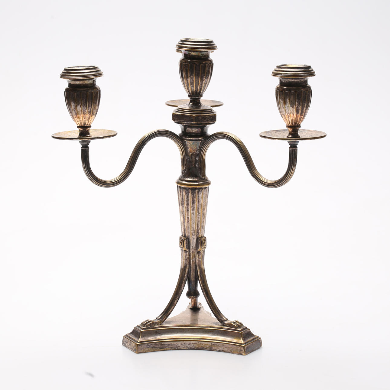 KANDERLABER, nickel silver, early 20th century.