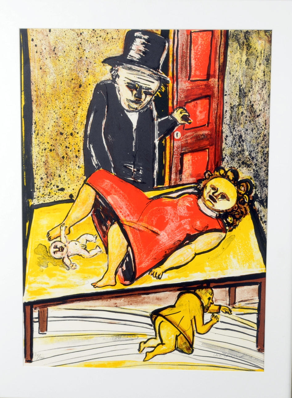 LENA CRONQVIST. Färglitografi.