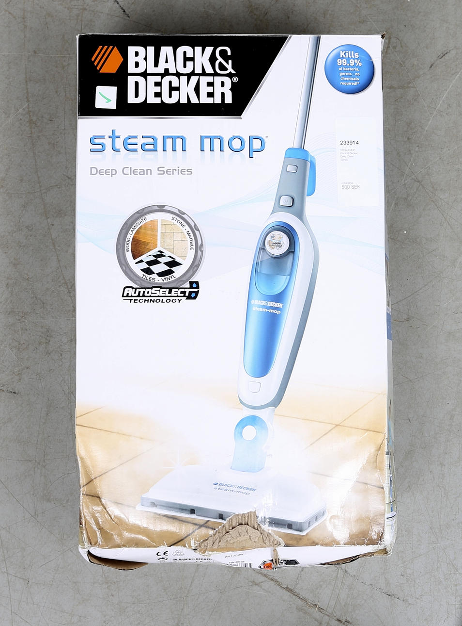 STEAM MOP, Black & Decker, Deep Clean Series.