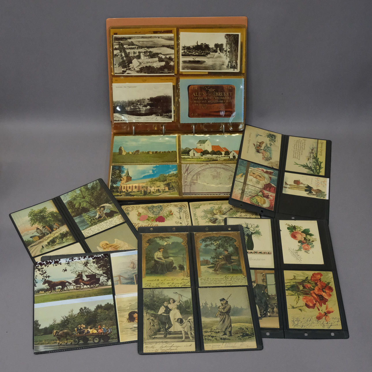 118 POSTCARDS INCL. CONGRATULATIONS, TOPOGRAPHY.