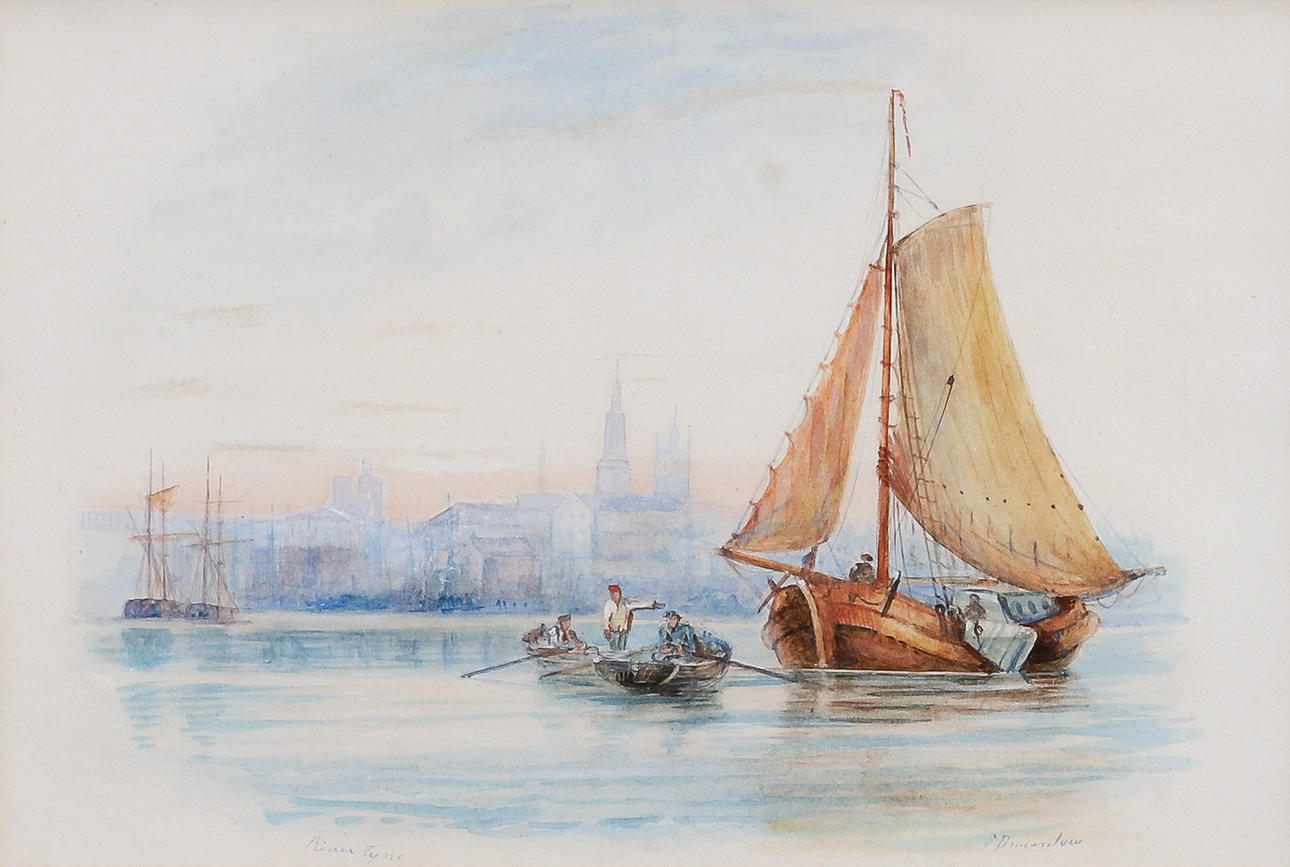 STEPHEN BROWNLOW (1828-?). FLOD TYNE.