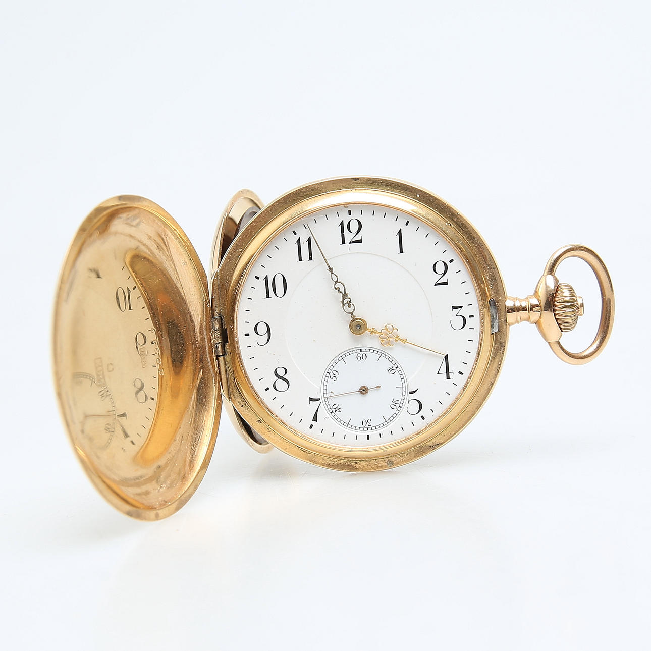 POCKET WATCH, outer case gold 18K.