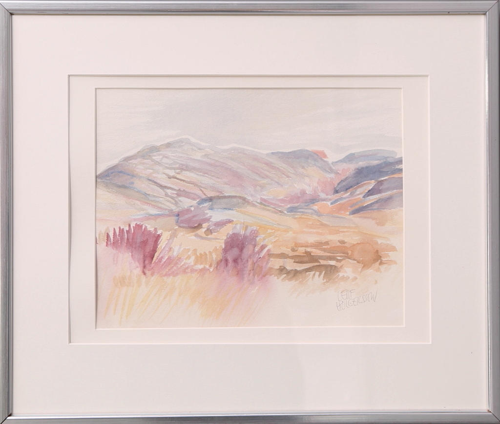 LEIF HOLGERSSON. Akvarell, "Höstkust, Härmanö, Orust, Bohuslän", signerad, daterad a tergo 1988.