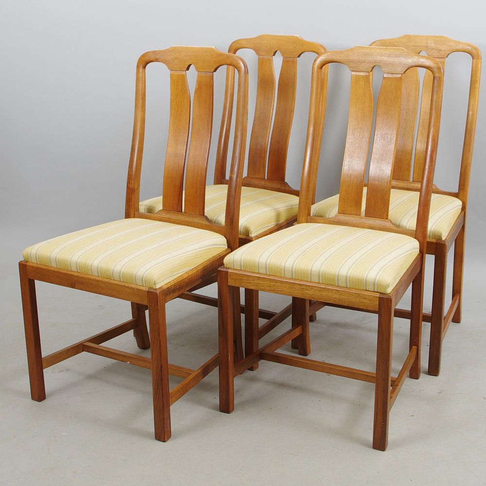 STOLAR, 4 stycken, "Ambassadör", design Carl Malmsten, 1900-tal.