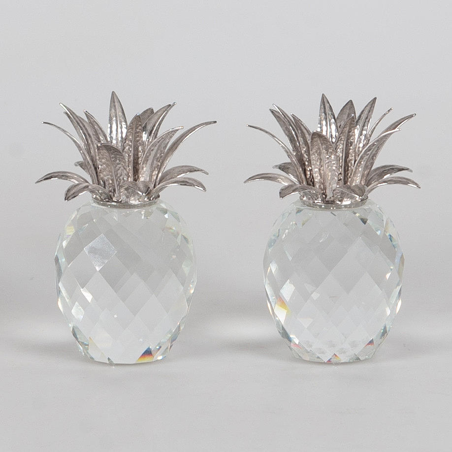 SWAROVSKI-KERZEN. Ein Paar, Kristall.