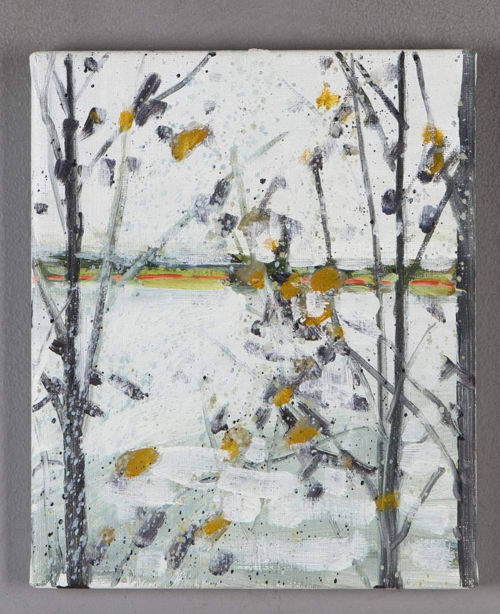 JOSEPH DAVEY. "Storsjön Höst 2", olja på duk, signerad a tergo.