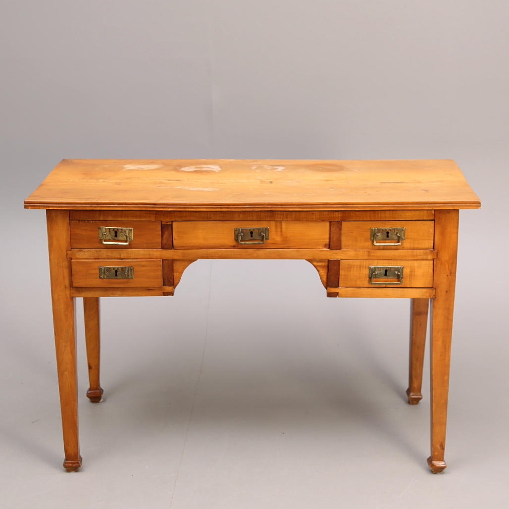 SKRIVBORD, jugend, tidigt 1900-tal, lackad furu.