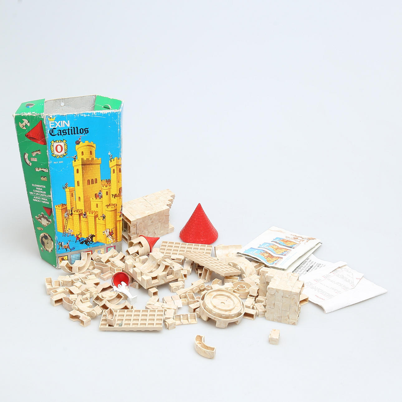 EXIN Castillo, kit tipo LEGO, embalaje original.