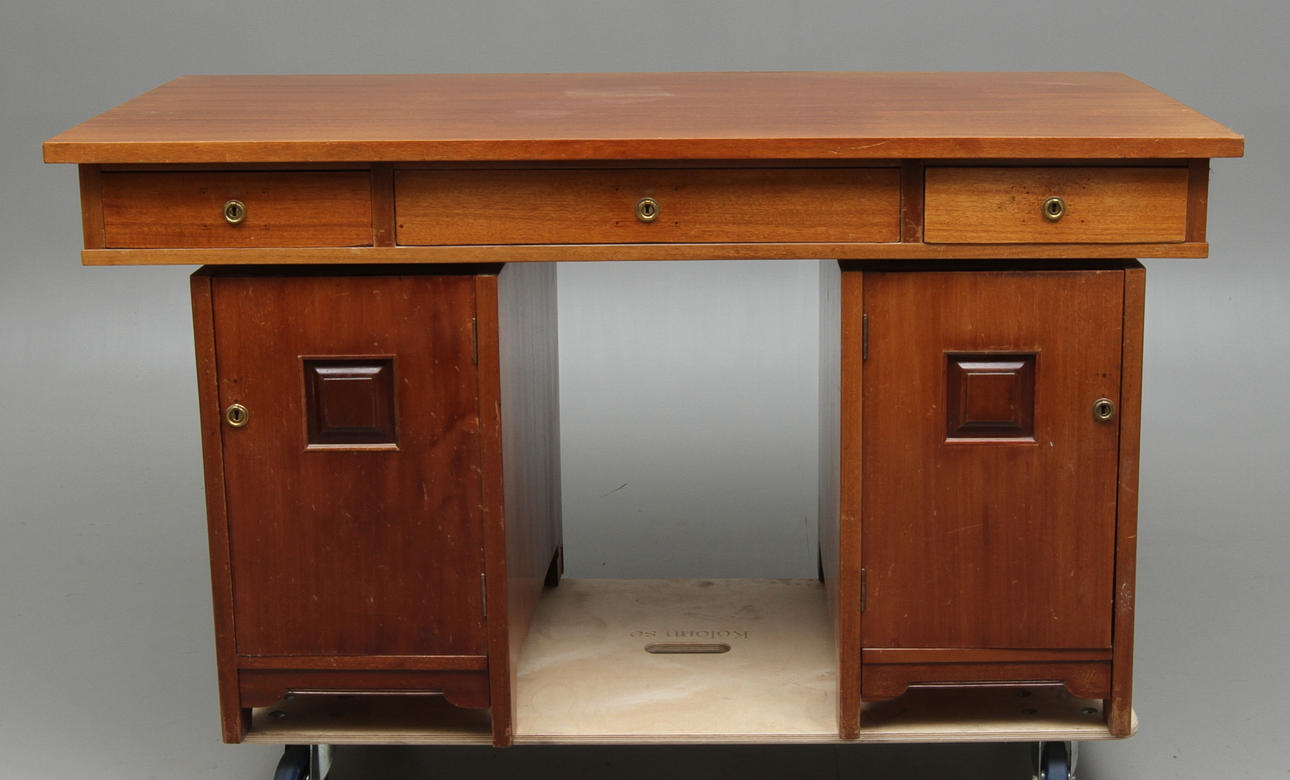 SKRIVBORD, mahogny, jugend, 1900-tal.