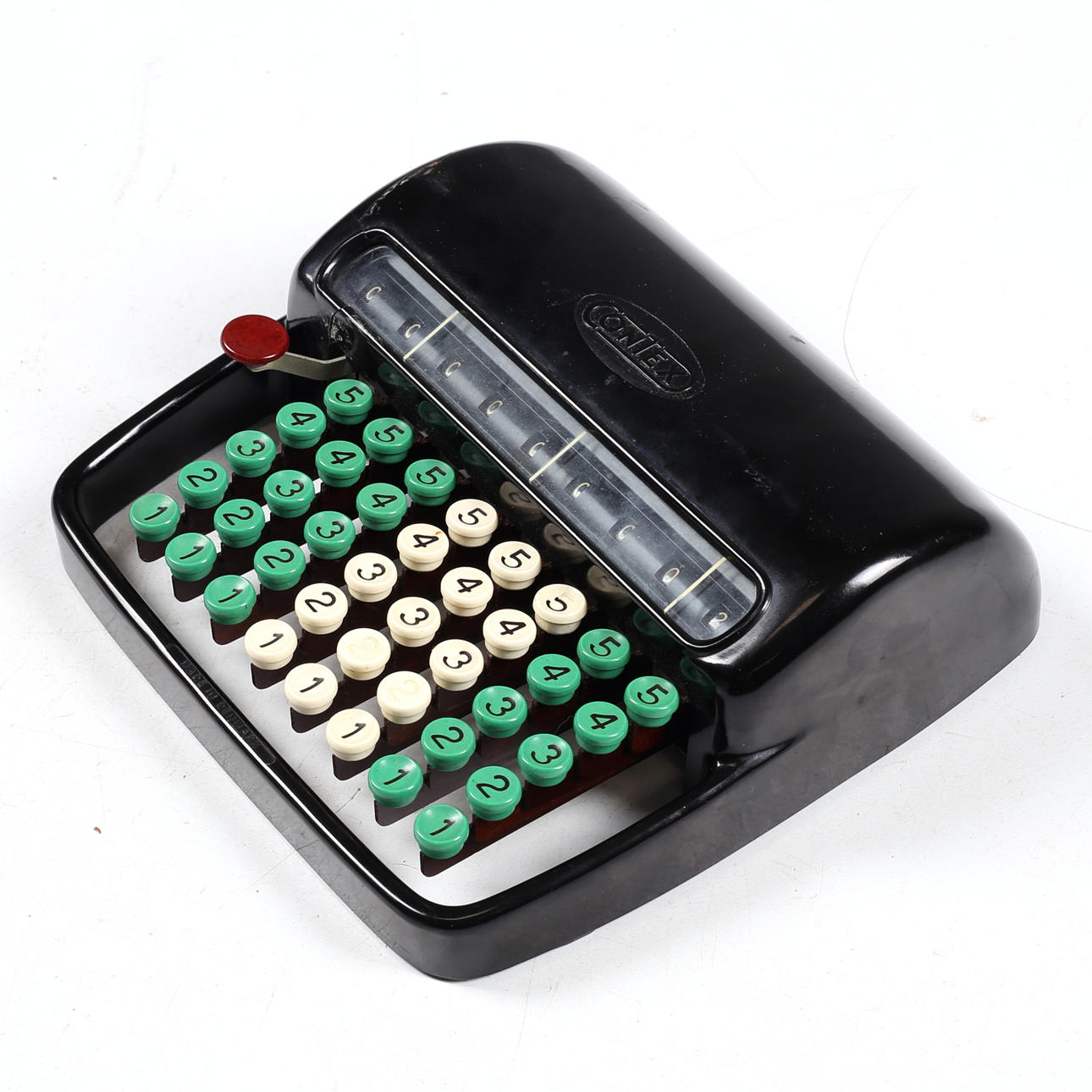 RECHNER, Bakelit, Contex, schwebend, Dänemark, 1930er Jahre.