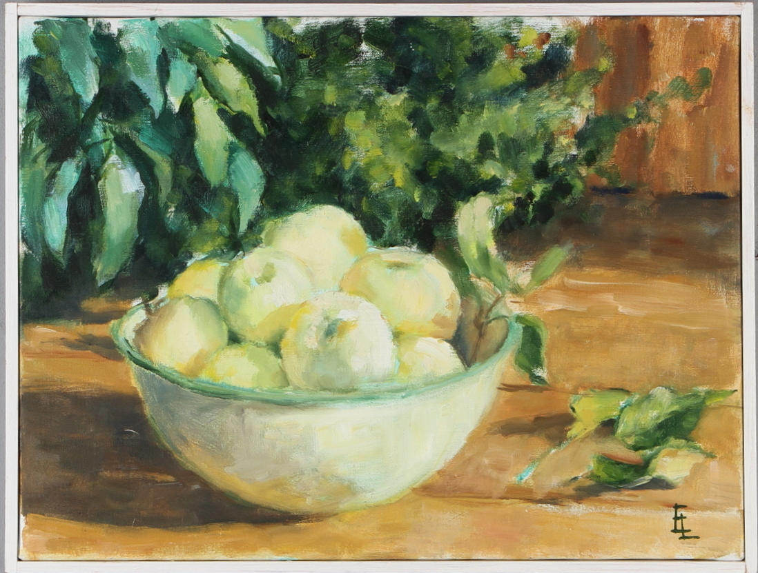 EVA LJUNGDAHL. Stilleben, olja på duk, monogramsignerad.