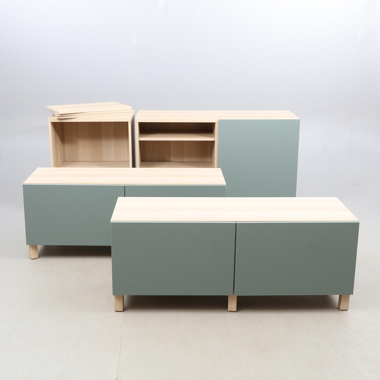 HYLLSYSTEM, 4 delar, IKEA, samtida.