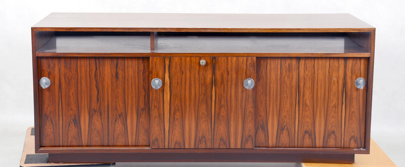 TV-BÄNK, 1960/70-tal, jakaranda.