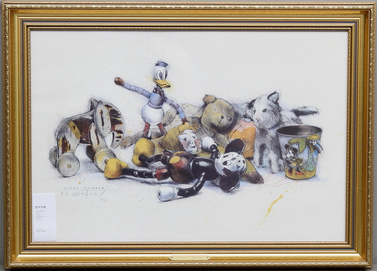 LASSE ÅBERG. Efter, tryck, "Ingers leksaker".