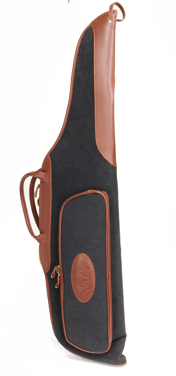 WAFFENKOFFER, BLASER, LEDER/LODEN 110 CM.