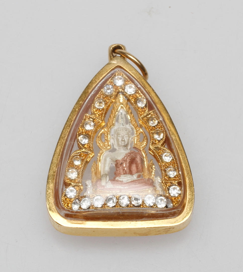 HÄNGE "BUDDA", 18k guld, total vikt ca 7,8 gr.