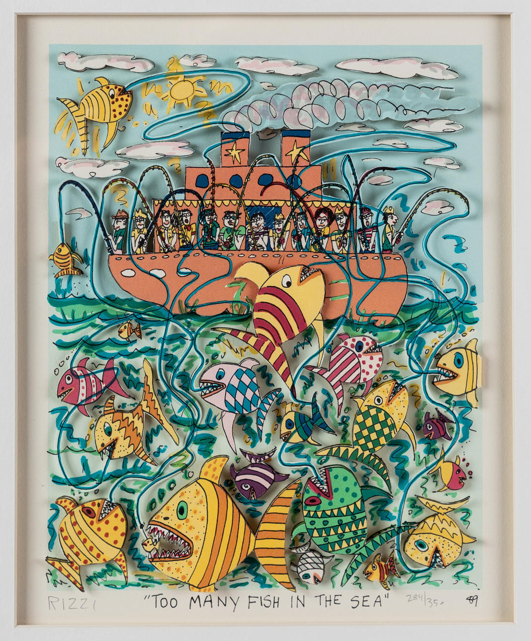 JAMES RIZZI (1950-2011). Too many fish in the sea. Art