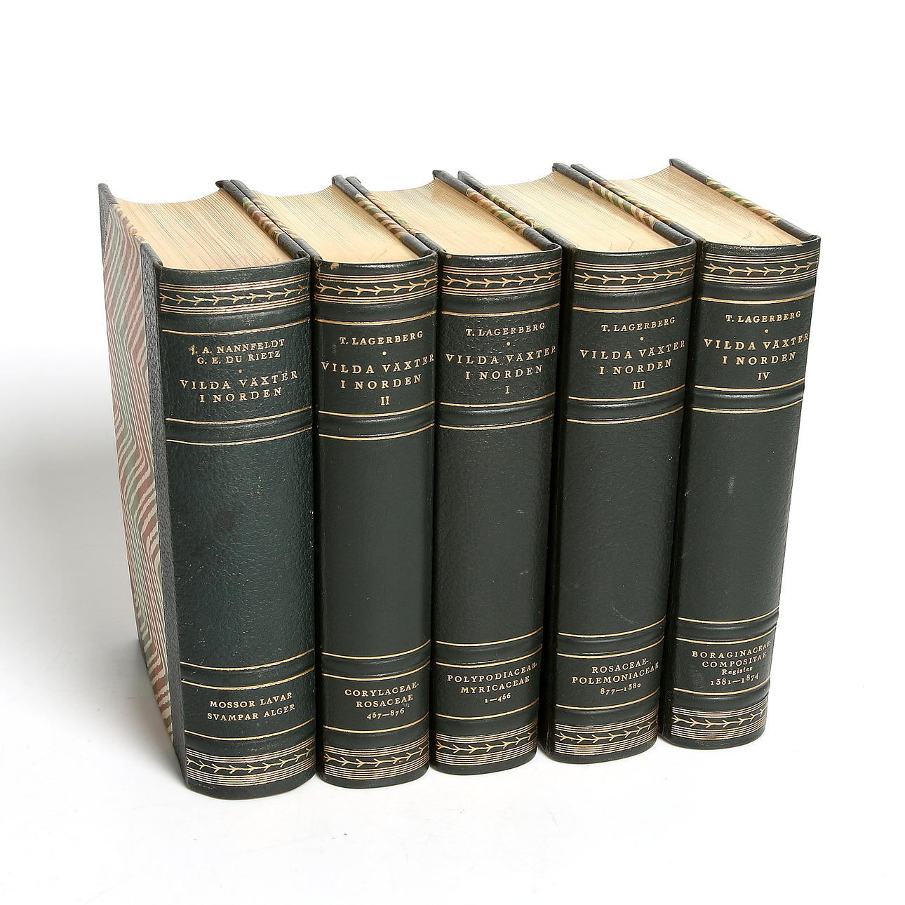 BÖCKER, 5 vol. Vilda växter i Norden. T. Lagerberg.