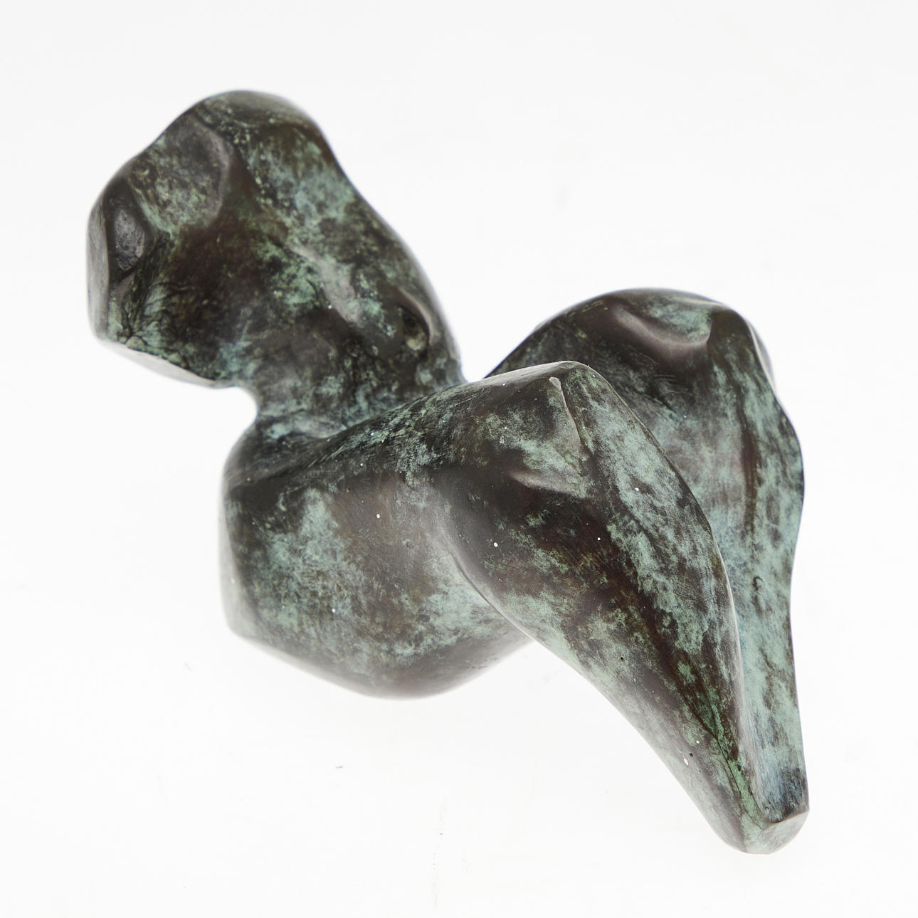 OLIVER CZARNETTA. Sculpture, female torso, marble.