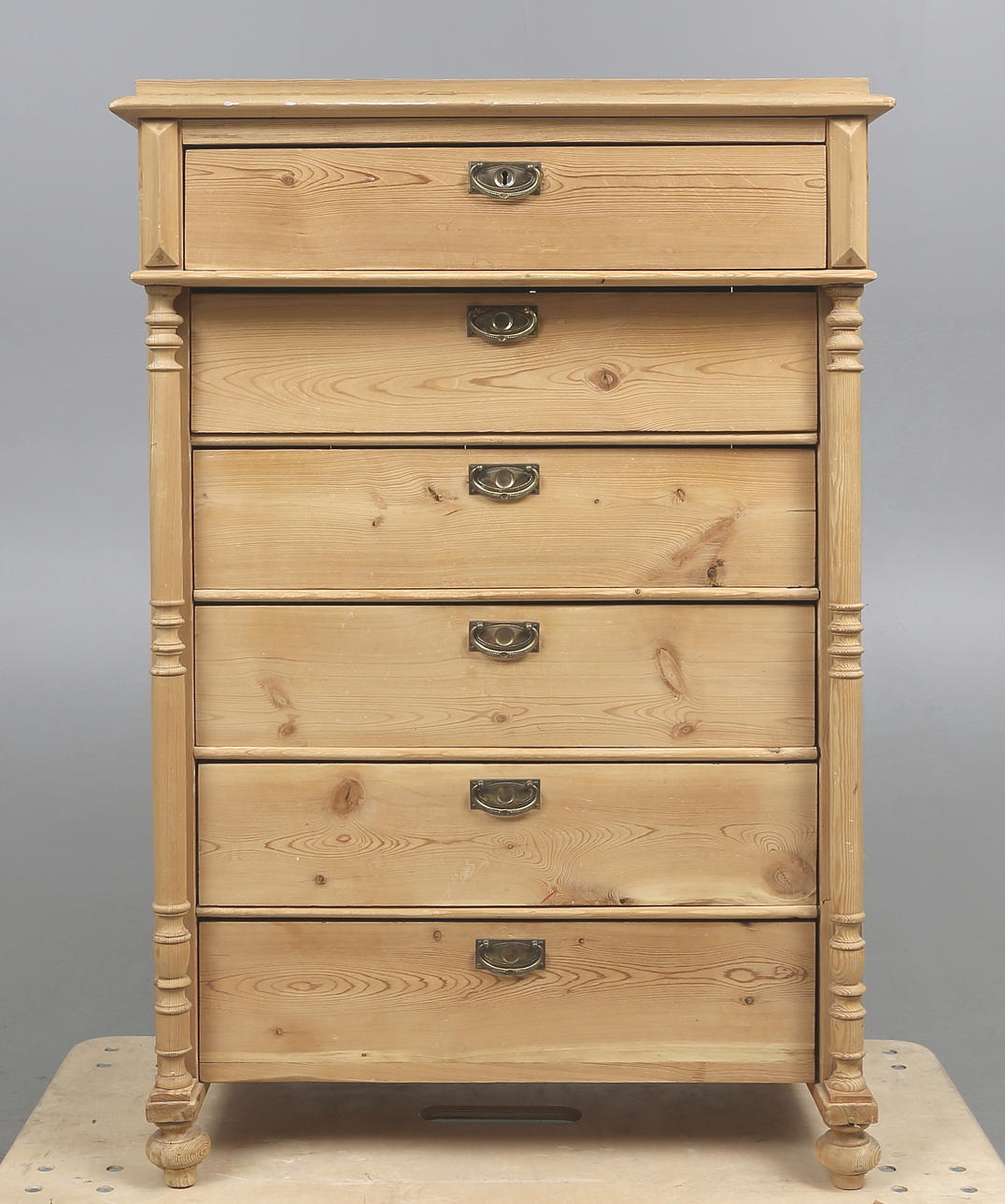 BYRÅ, 6 lådor, sekelskiftet 1900.