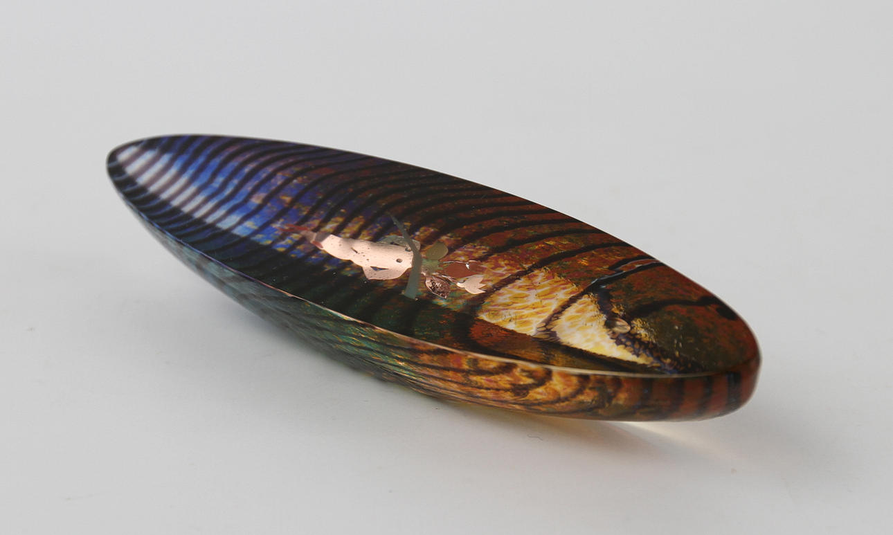 BERTIL VALLIEN. BÅT, glas, signerad.