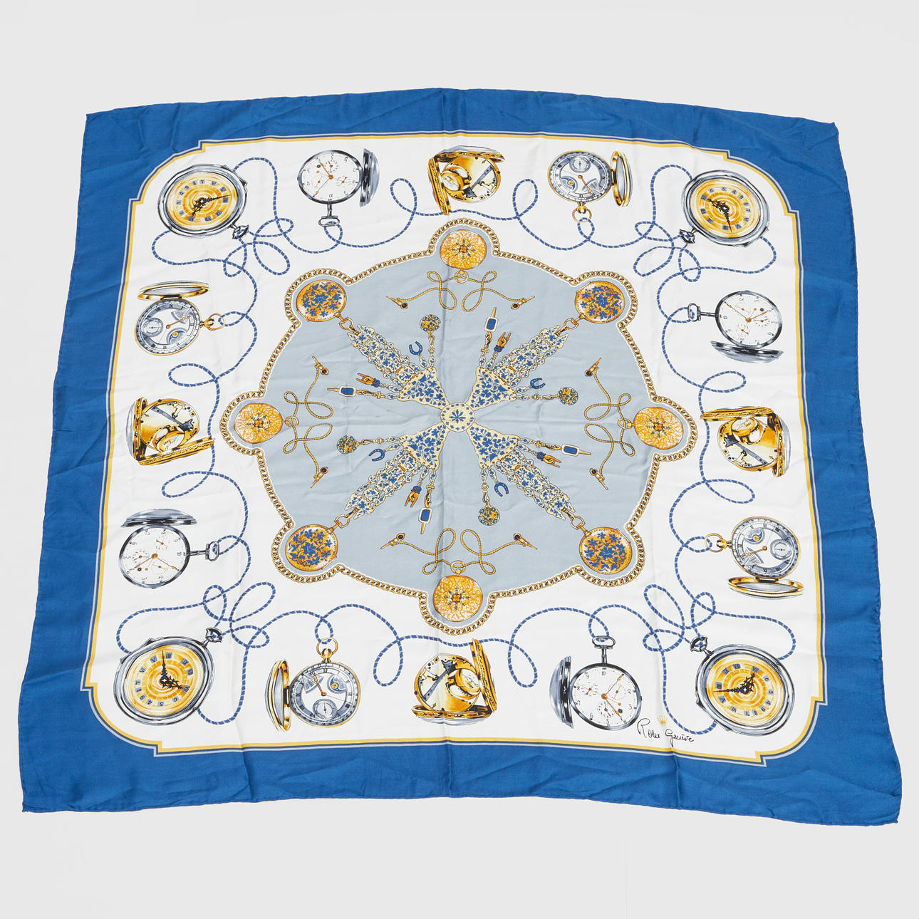 ROLEX GENEVE, sidenscarf, Swiss made.
