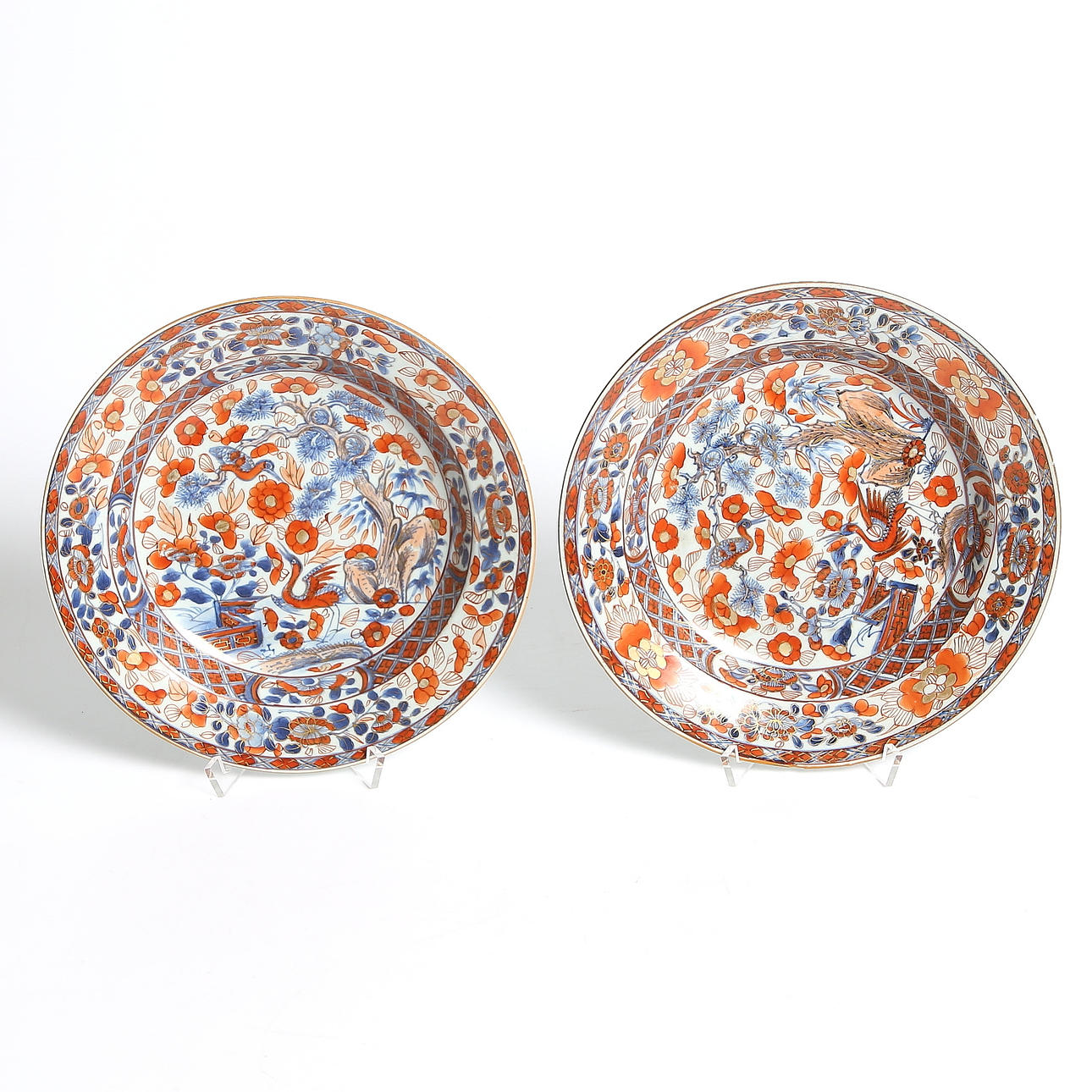FAT, ett par, porslin "Imari", Kina 1800-tal.