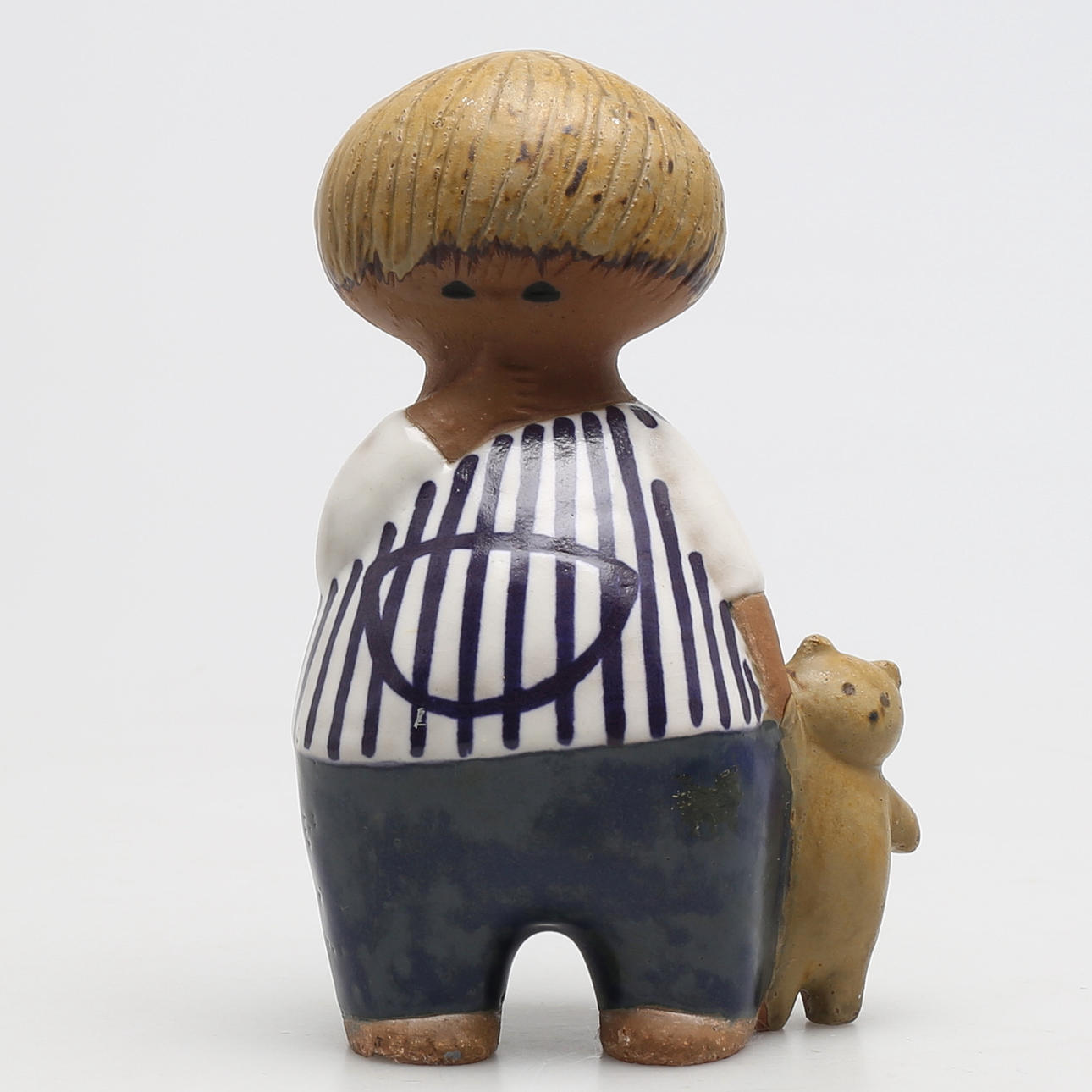 FIGURIN i stengods, "Malin", Lisa Larson, ur serien "Larsons ungar" Gustavsberg.