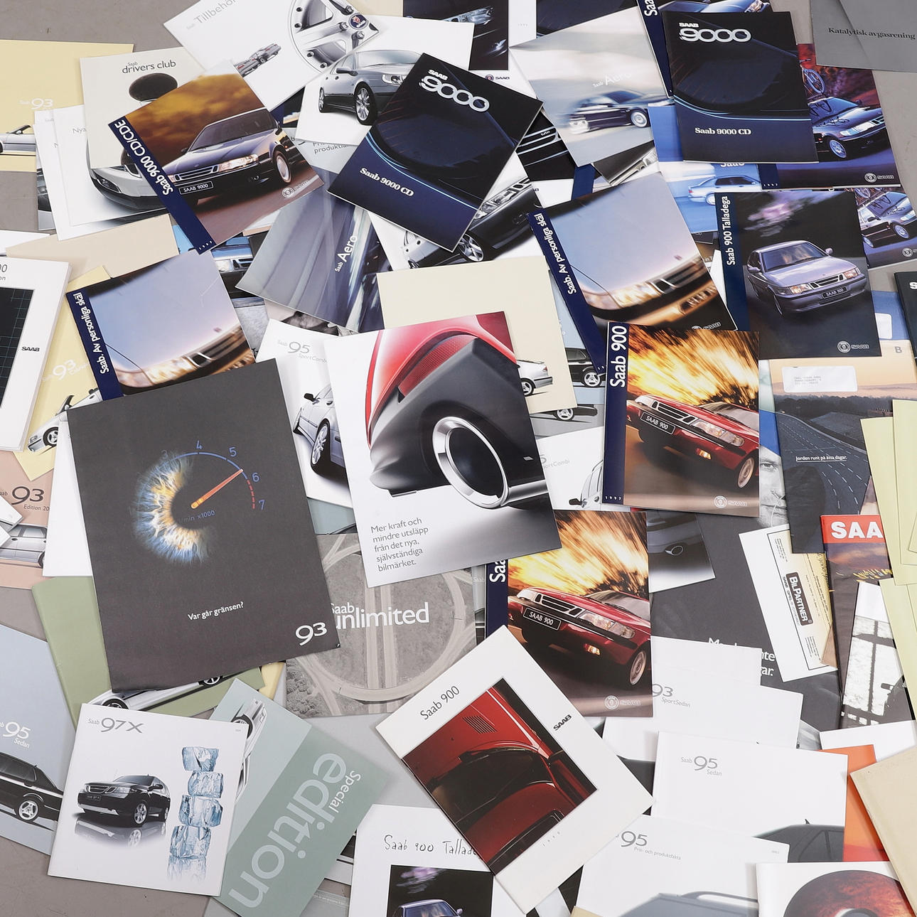 SAAB, car brochures, 1990s/2000s.