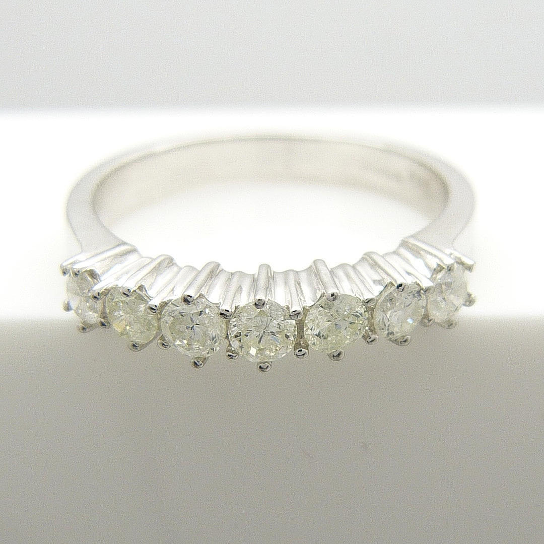 0.50ct 7-sten diamantring.