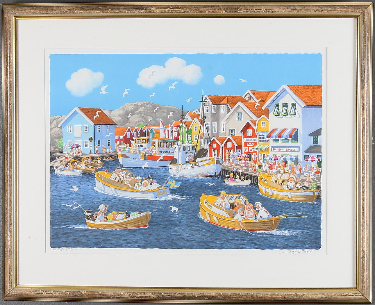 BERT HÅGE HÄVERÖ. Litografi, signerad EA och numrerad 34~36~.