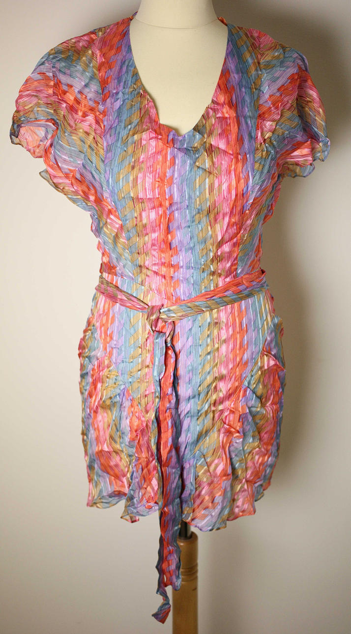 DRESS, Jovovich Hawk, Silk, 1990s.