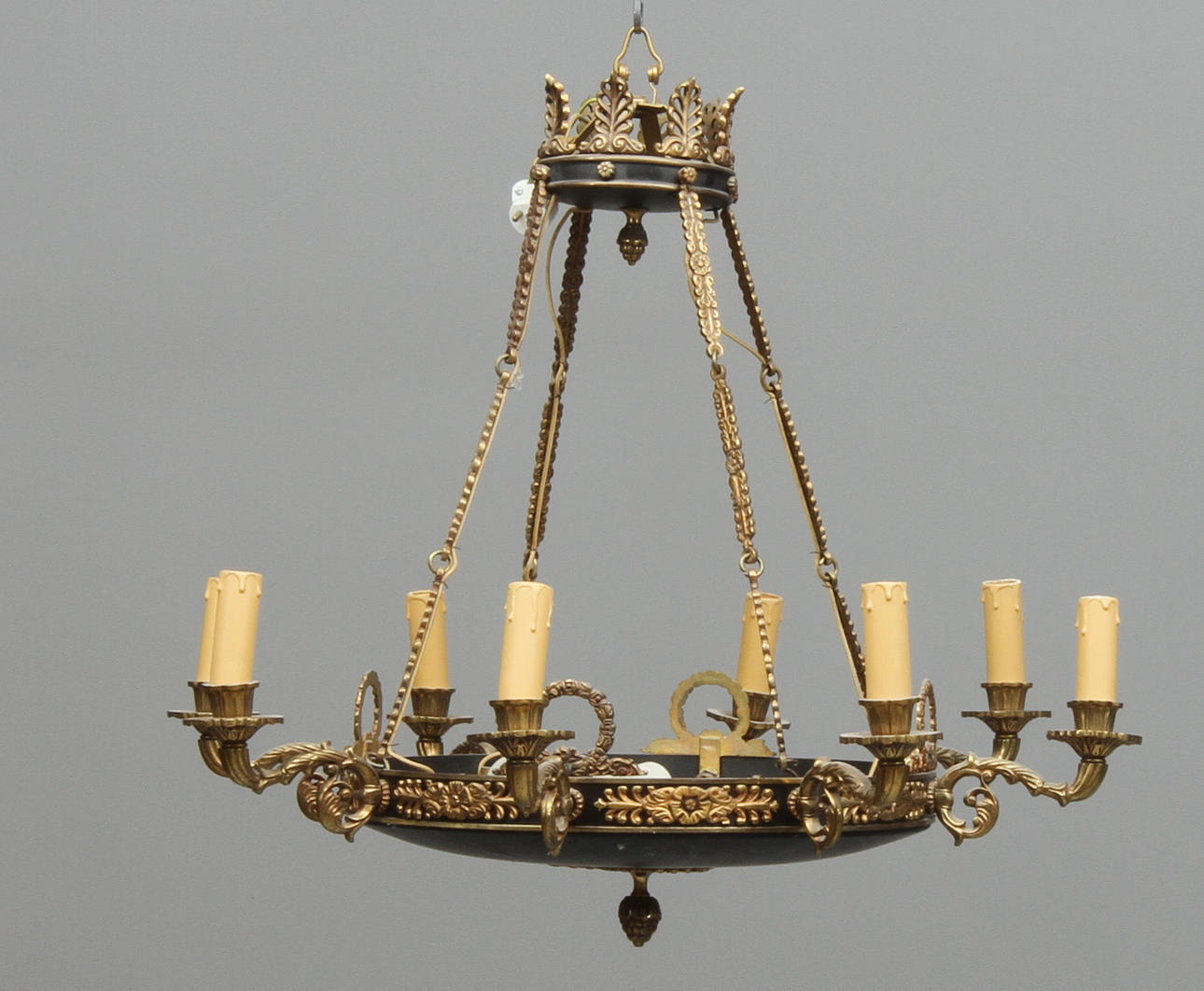 TAKAMPEL, empirestil, 8 ljusarmar, 1900-tal.