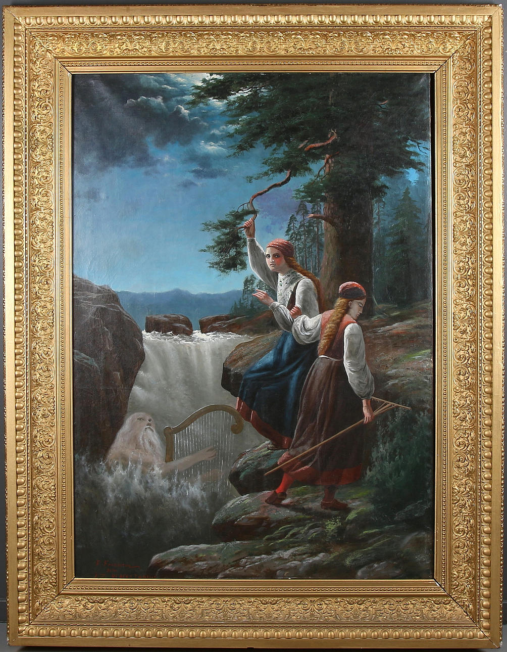 OIDENTIFIERAD KONSTNÄR. EFTER. J.Z. Blackstadius, olja på duk, signerad, E.Fagerström.