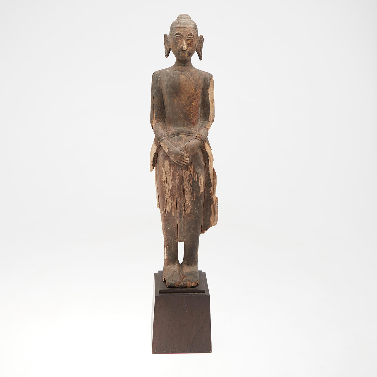 skulptur/figur, Buddha, trä, Thailand.