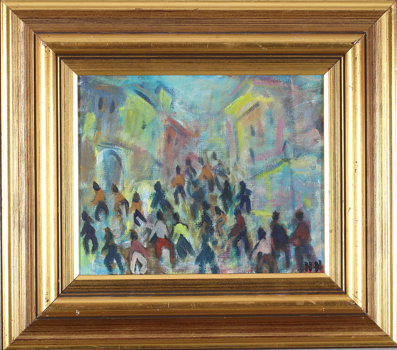 NILS NILSSON. "Paris", olja på duk, monogramsignerad.