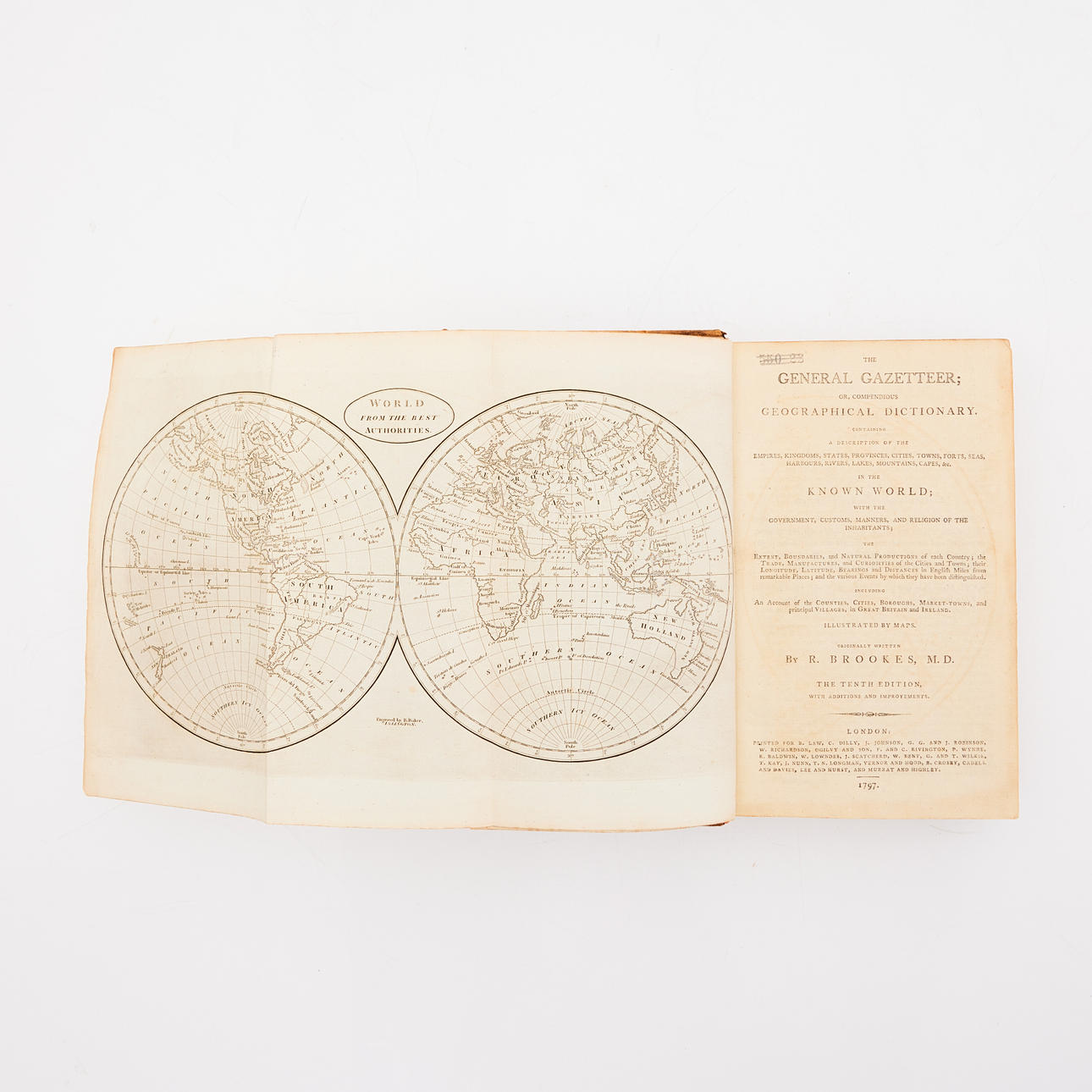 THE GENERAL GAZETTEER & LA HARPE, 2 Bde.