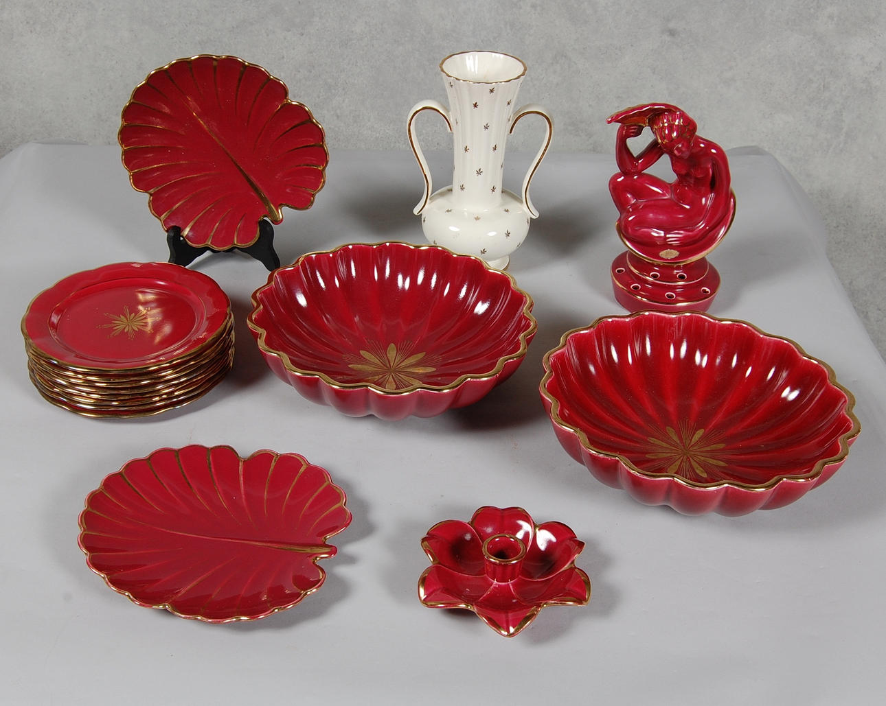 RÖDRUBIN, Geffle,15 delar.